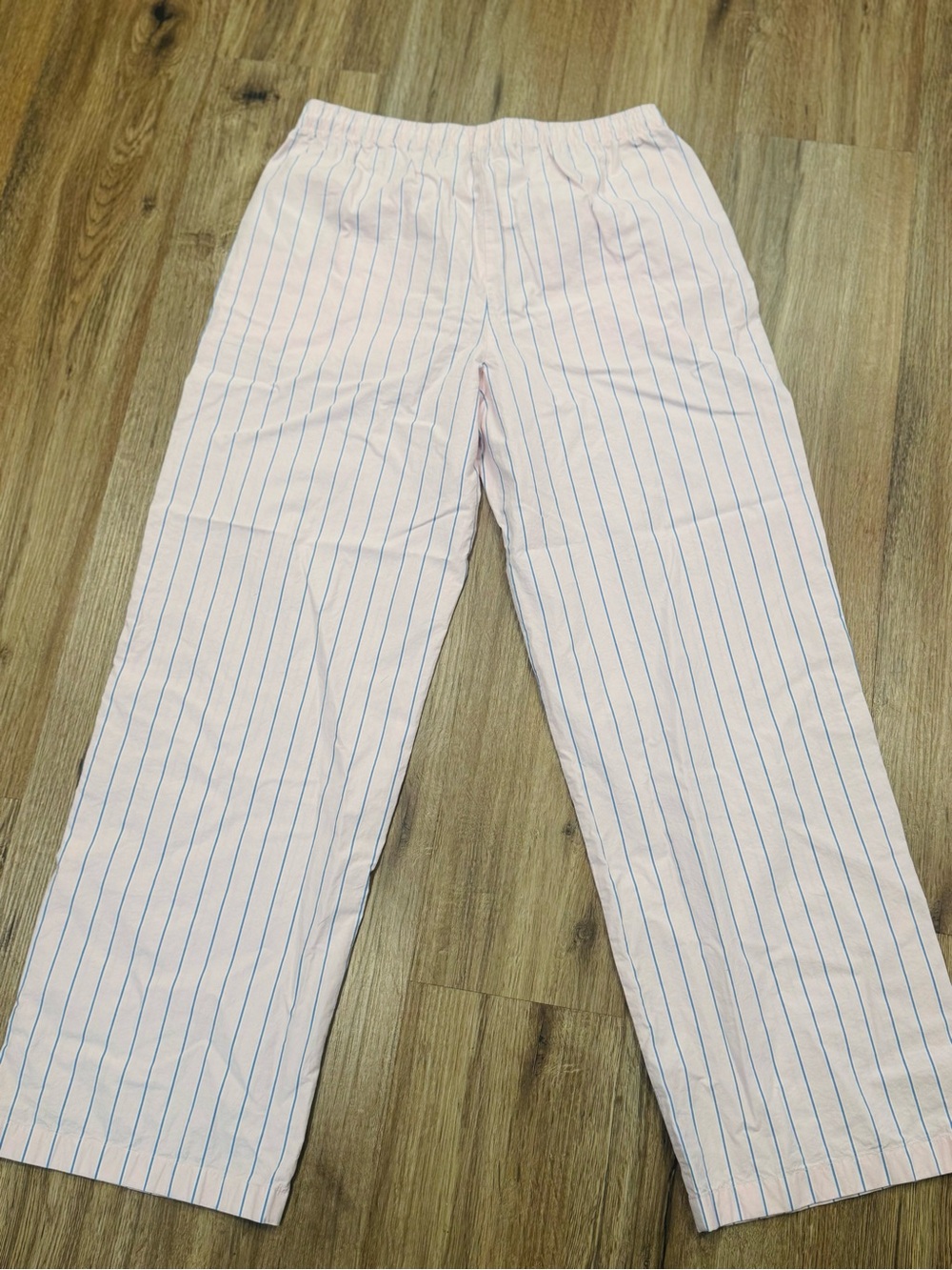 Abercrombie & Fitch Pink and Blue Striped Joggers - Picture 4 of 5